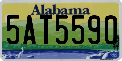 AL license plate 5AT5590