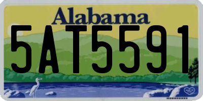 AL license plate 5AT5591