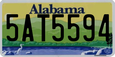 AL license plate 5AT5594