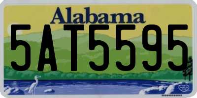 AL license plate 5AT5595