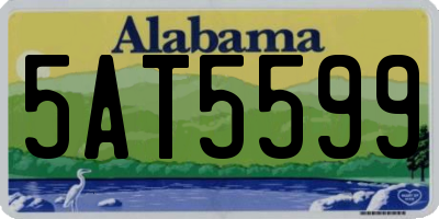 AL license plate 5AT5599