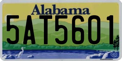 AL license plate 5AT5601