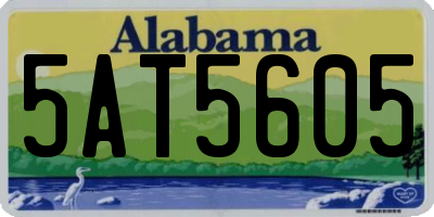 AL license plate 5AT5605