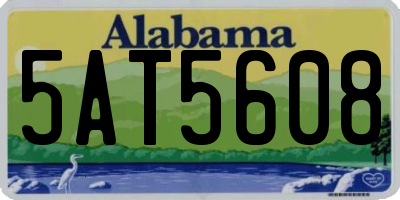 AL license plate 5AT5608