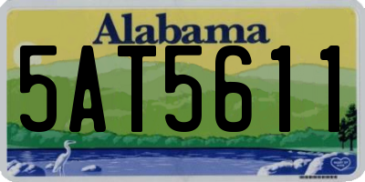 AL license plate 5AT5611