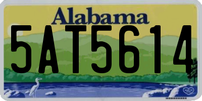 AL license plate 5AT5614
