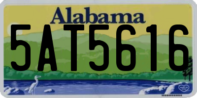 AL license plate 5AT5616