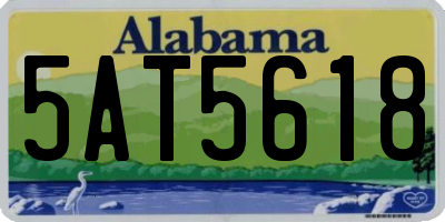 AL license plate 5AT5618
