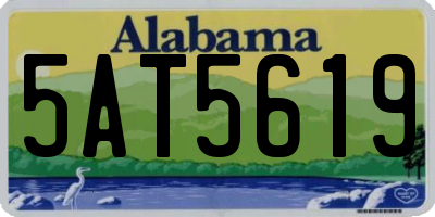 AL license plate 5AT5619