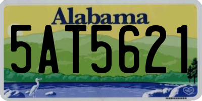 AL license plate 5AT5621