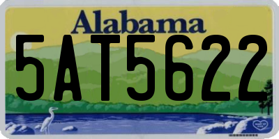 AL license plate 5AT5622