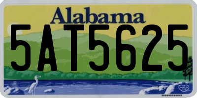 AL license plate 5AT5625