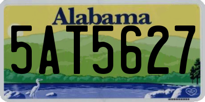 AL license plate 5AT5627