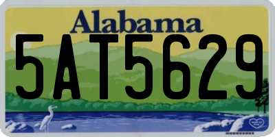 AL license plate 5AT5629