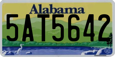 AL license plate 5AT5642