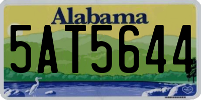 AL license plate 5AT5644