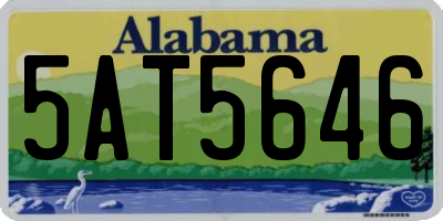 AL license plate 5AT5646