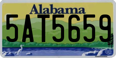 AL license plate 5AT5659