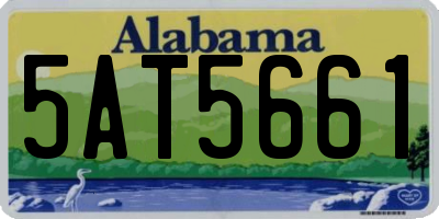 AL license plate 5AT5661