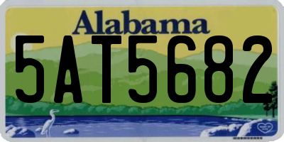 AL license plate 5AT5682