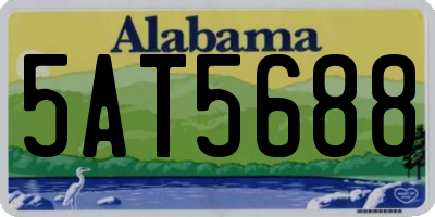 AL license plate 5AT5688