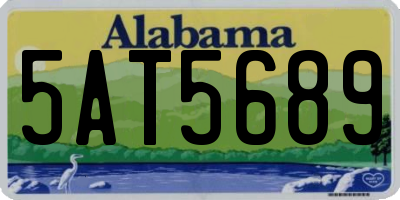 AL license plate 5AT5689