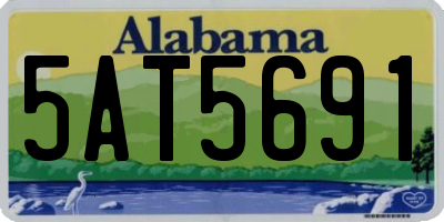 AL license plate 5AT5691