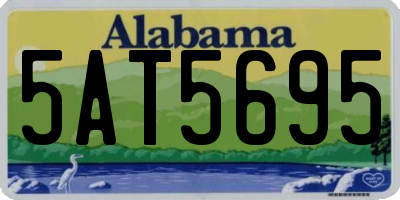AL license plate 5AT5695