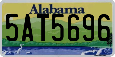 AL license plate 5AT5696