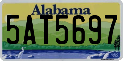 AL license plate 5AT5697