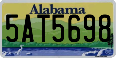 AL license plate 5AT5698