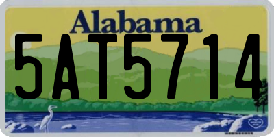 AL license plate 5AT5714
