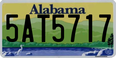 AL license plate 5AT5717