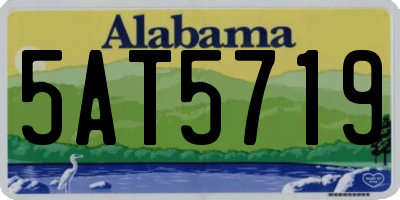 AL license plate 5AT5719