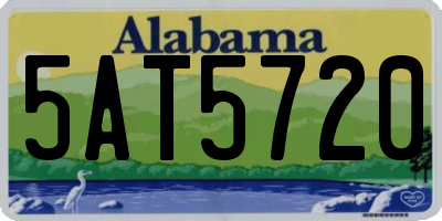 AL license plate 5AT5720