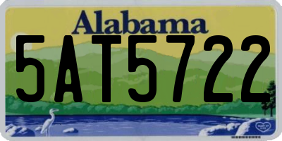 AL license plate 5AT5722