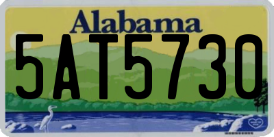 AL license plate 5AT5730