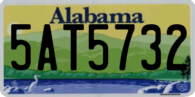 AL license plate 5AT5732