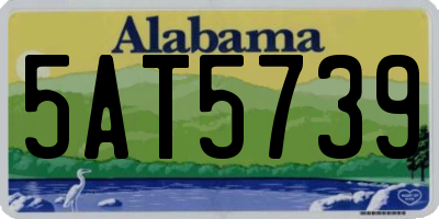 AL license plate 5AT5739