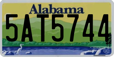 AL license plate 5AT5744