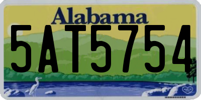 AL license plate 5AT5754