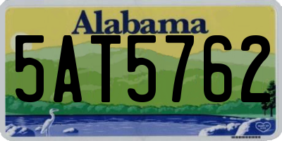 AL license plate 5AT5762