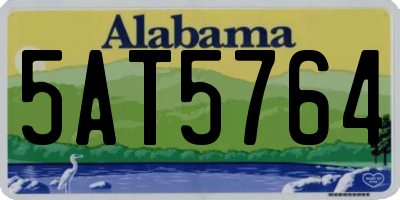 AL license plate 5AT5764