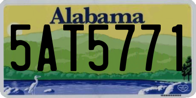 AL license plate 5AT5771