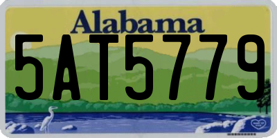 AL license plate 5AT5779