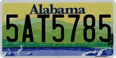 AL license plate 5AT5785
