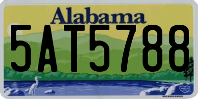 AL license plate 5AT5788
