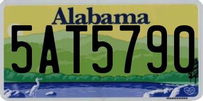 AL license plate 5AT5790