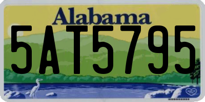 AL license plate 5AT5795