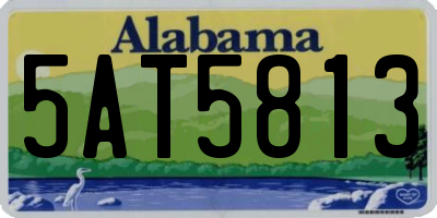 AL license plate 5AT5813